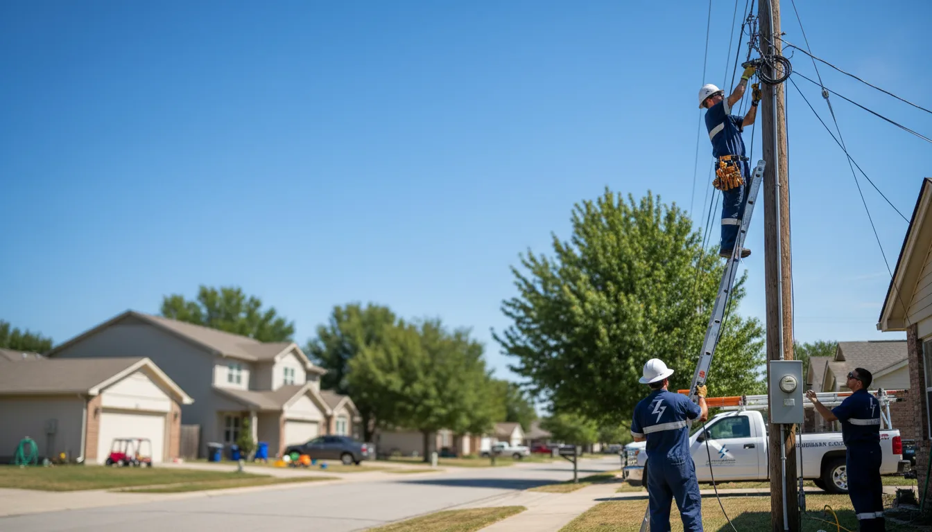 Residential electrician providing installation services in Hewlett, NY